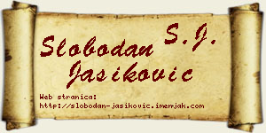 Slobodan Jasiković vizit kartica